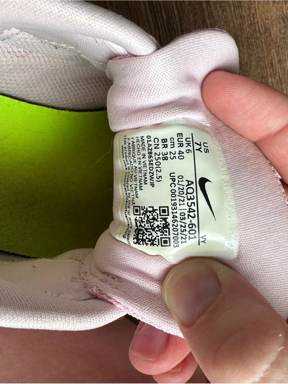 Nike breathable pink